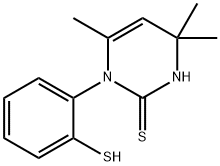 3,4-Dihydro-1-(2-mercaptophenyl)-4,4,6-trimethyl-2(1H)-pyrimidinethione Structure