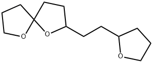 2-[2-(Tetrahydrofuran-2-yl)ethyl]-1,6-dioxaspiro[4.4]nonane 구조식 이미지