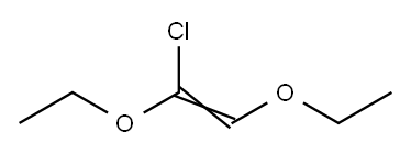 1,2-Diethoxy-1-chloroethene 구조식 이미지