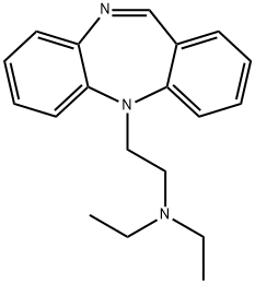 10,11-Dihydro-5-[2-(diethylamino)ethyl]-5H-dibenzo[b,e][1,4]diazepine Structure