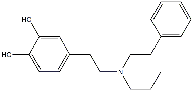 4-[2-[(2-페닐에틸)프로필아미노]에틸]-1,2-벤젠디올 구조식 이미지
