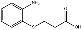 3-(2-아미노페닐티오)프로판산 구조식 이미지