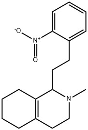 2-Methyl-1-(2-nitrophenethyl)-1,2,3,4,5,6,7,8-octahydroisoquinoline 구조식 이미지