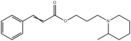 3-Phenylpropenoic acid 3-(2-methylpiperidino)propyl ester Structure