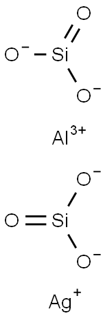 Silicic acid, aluminum silver salt 구조식 이미지
