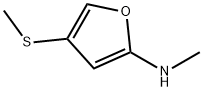 2-Furanamine,  N-methyl-4-(methylthio)- 구조식 이미지