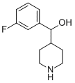 ALPHA-(3-FLUOROPHENYL)-4-PIPERIDINEMETHANOL Structure