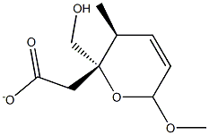 2H-Pyran-2-methanol,3,6-dihydro-6-methoxy-3-methyl-,acetate,(2S,3S)-(9CI) 구조식 이미지