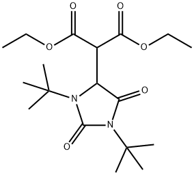 Propanedioic acid, 2-[1,3-bis(1,1-diMethylethyl)-2,5-dioxo-4-iMidazolidinyl]-, 1,3-diethyl ester 구조식 이미지