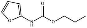 N-PROPYL-2-FURYLCARBAMATE Structure