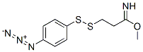 methyl 3-((4-azidophenyl)dithio)propionimidate 구조식 이미지