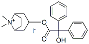 (8,8-dimethyl-8-azoniabicyclo[3.2.1]oct-3-yl) 2-hydroxy-2,2-diphenyl-acetate iodide Structure