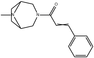 3-(3-Phenylpropenoyl)-8-methyl-3,8-diazabicyclo[3.2.1]octane Structure