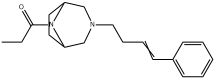 3-(4-Phenyl-3-butenyl)-8-propionyl-3,8-diazabicyclo[3.2.1]octane Structure