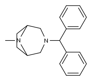 3-Benzhydryl-8-methyl-3,8-diazabicyclo[3.2.1]octane 구조식 이미지