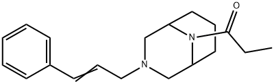 1-[3-(3-Phenyl-2-propenyl)-3,9-diazabicyclo[3.3.1]nonane-9-yl]-1-propanone Structure