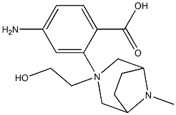8-Methyl-3,8-diazabicyclo[3.2.1]octane-3-ethanol p-aminobenzoate 구조식 이미지