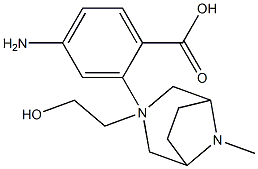 8-Methyl-3,8-diazabicyclo[3.2.1]octane-3-ethanol p-aminobenzoate Structure