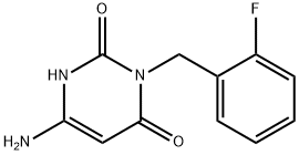 6-Amino-3-(2-fluorobenzyl)-1H-pyrimidine-2,4-dione 구조식 이미지
