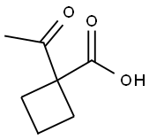 시클로부탄카르복실산,1-아세틸-(9CI) 구조식 이미지