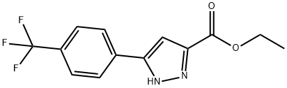 3-[4-(트리플루오로메틸)페닐]-1H-피라졸-5-카르복실산에틸에스테르 구조식 이미지