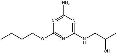 1-[(6-Butoxy-4-amino-1,3,5-triazin-2-yl)amino]-2-propanol Structure