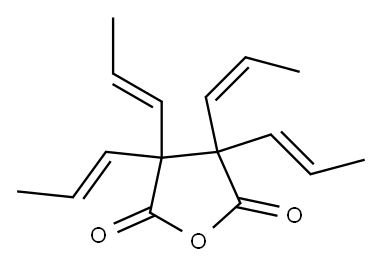 3,3,4,4-tetrakis[(Z)-prop-1-enyl]oxolane-2,5-dione 구조식 이미지