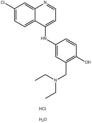 Amodiaquin dihydrochloride dihydrate Structure