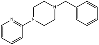 2-(4-벤질피페라지노)피리딘 구조식 이미지