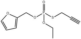 Thiophosphoric acid O-ethyl O-furfuryl S-(2-propynyl) ester Structure