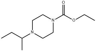 4-sec-Butyl-1-piperazinecarboxylic acid ethyl ester 구조식 이미지