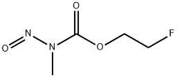 N-Methyl-N-nitrosocarbamic acid 2-fluoroethyl ester 구조식 이미지