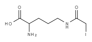 2-amino-5-iodoacetamidovaleric acid 구조식 이미지