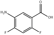 5-AMino-2,4-difluorobenzoic acid, 98% Structure