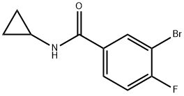 Benzamide, 3-bromo-N-cyclopropyl-4-fluoro- (9CI) Structure