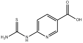 3-Pyridinecarboxylicacid,6-[(aminothioxomethyl)amino]-(9CI) Structure