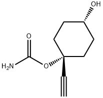 1,4-시클로헥산디올,1-에티닐-,1-카르바메이트,트랜스-(9CI) 구조식 이미지