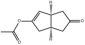 2(1H)-Pentalenone,5-(acetyloxy)-3,3a,4,6a-tetrahydro-,(3aR,6aS)-(9CI) 구조식 이미지
