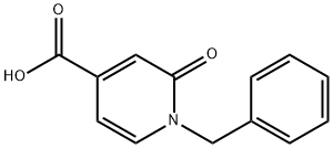 1-BENZYL-2-OXO-1,2-DIHYDROPYRIDINE-4-CARBOXYLIC ACID 구조식 이미지