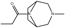 3-Methyl-8-propionyl-3,8-diazabicyclo[3.2.1]octane 구조식 이미지