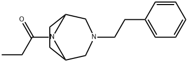 3-Phenethyl-8-propionyl-3,8-diazabicyclo[3.2.1]옥탄 구조식 이미지