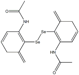 N,N'-[Diselenobis(methylene-2,1-phenylene)]bisacetamide 구조식 이미지