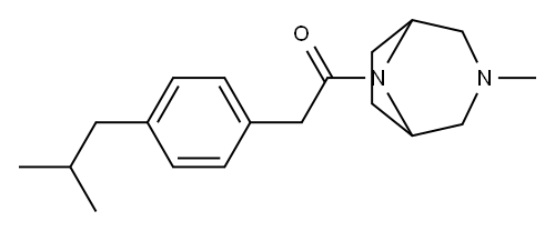 8-(p-Isobutylphenylacetyl)-3-methyl-3,8-diazabicyclo[3.2.1]octane Structure
