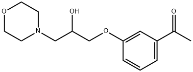 3'-(2-Hydroxy-3-morpholinopropoxy)acetophenone Structure