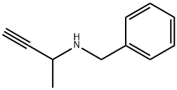 N-(1-메틸-2-프로피닐)벤질아민 구조식 이미지