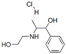 alpha-[1-[(2-hydroxyethyl)amino]ethyl]benzyl alcohol hydrochloride  구조식 이미지