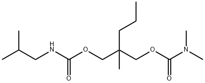 2-Methyl-2-propyl-1,3-propanediol 1-(dimethylcarbamate)3-(isobutylcarbamate) 구조식 이미지