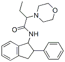N-(2-모르폴리노부티릴)-2-페닐-1-인단아민 구조식 이미지