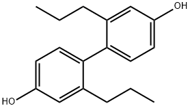4,4'-Biphenyldiol, 2,2'-dipropyl- 구조식 이미지