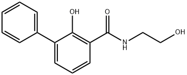2-Hydroxy-N-(2-hydroxyethyl)-1,1'-biphenyl-3-carboxamide 구조식 이미지